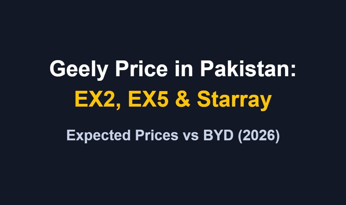 Geely Price in Pakistan: EX2, EX5 & Starray